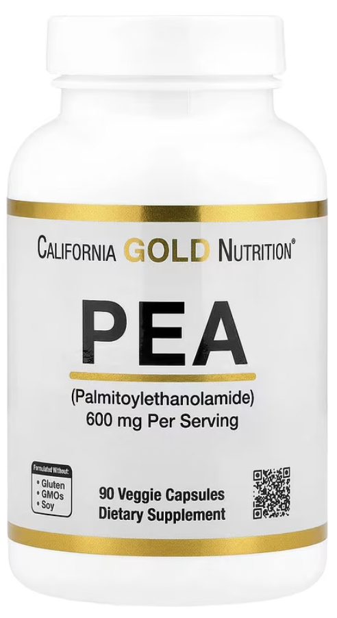 Lake Avenue Nutrition, ПЭА (пальмитоилэтаноламид), 90 вегетарианских капсул