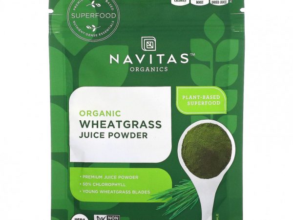 Navitas Organics, Органический порошок из сока ростков пшеницы, 28 г (1 унция)