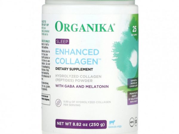 Organika, Улучшенный коллаген, для сна, 250 г (8,82 унции)