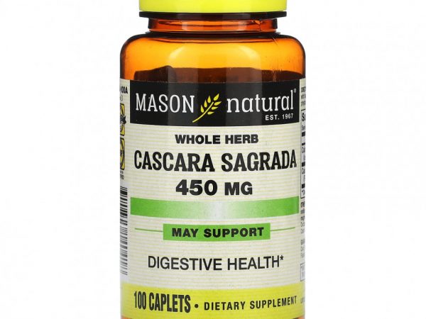 Mason Natural, Каскара саграда, 450 мг, 100 капсул