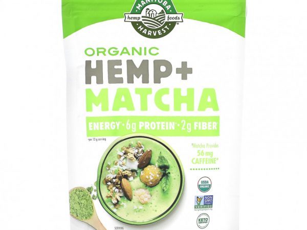 Manitoba Harvest, Органическая конопля и матча, 156 г (5,5 унции)