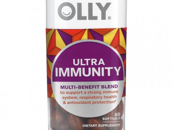 OLLY, Ultra Immunity, многофункциональная смесь, 60 мягких таблеток
