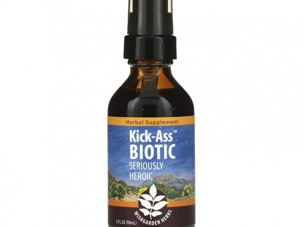 WishGarden Herbs, Kick-Ass Biotic, Seriously Heroic, 59 мл (2 жидк. Унции)