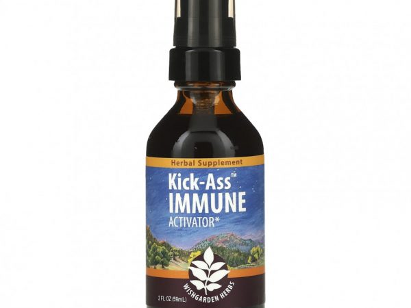 WishGarden Herbs, Kick-Ass Immune, активатор, 59 мл (2 жидк. Унции)