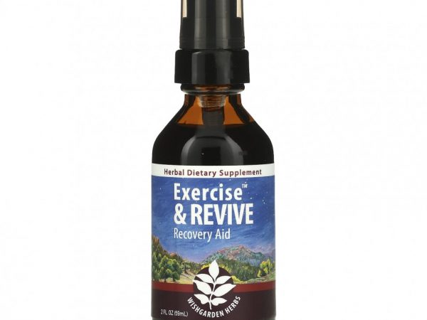 WishGarden Herbs, Exercise & Revive, средство для восстановления, 59 мл (2 жидк. Унции)