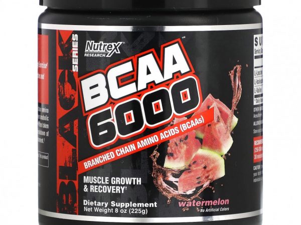 Nutrex Research, BCAA 6000, арбуз, 225 г (8,2 унции)