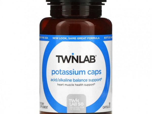 Twinlab, Калий в капсулах, 90 капсул