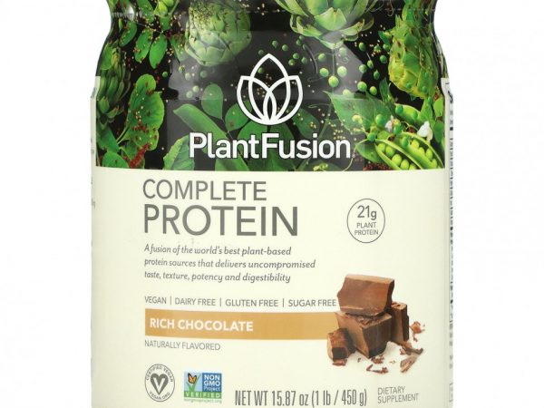 PlantFusion, Высококачественный шоколад, обогащенный полноценным белком, 1 ф. (450 г)