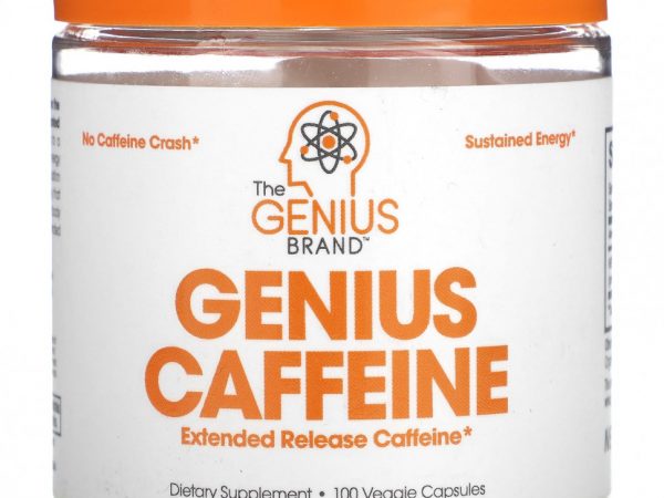 The Genius Brand, Genius Caffeine`` 100 растительных капсул