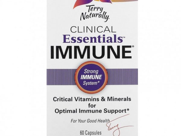 Terry Naturally, Clinical Essentials, для иммунитета, 60 капсул