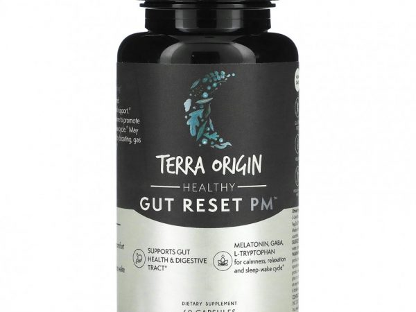 Terra Origin, Healthy Gut Reset PM, 60 капсул