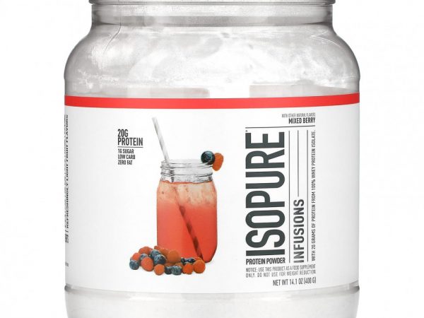 Isopure, Infusions, протеиновый порошок, ягодное ассорти, 400 г (14,1 унции)