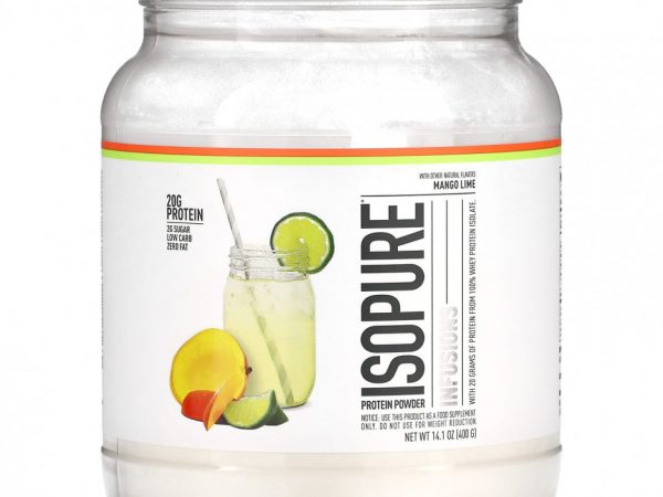 Isopure, Infusions, протеиновый порошок, манго и лайм, 400 г (14,1 унции)