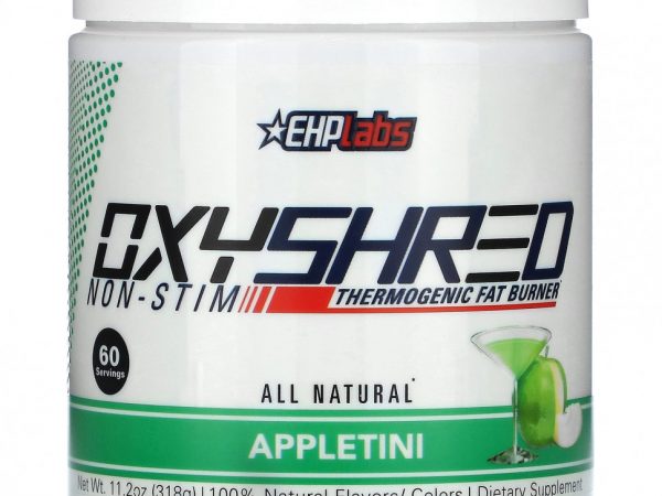EHPlabs, OxyShred Non-Stim Thermogenic Fat Burner, Appletini, 318 г (11,2 унции)