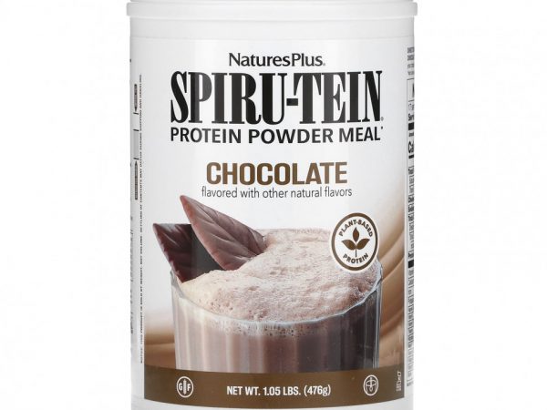NaturesPlus, Протеиновый порошок Spiru-tein, шоколадный, 476 г (1,05 фунта)