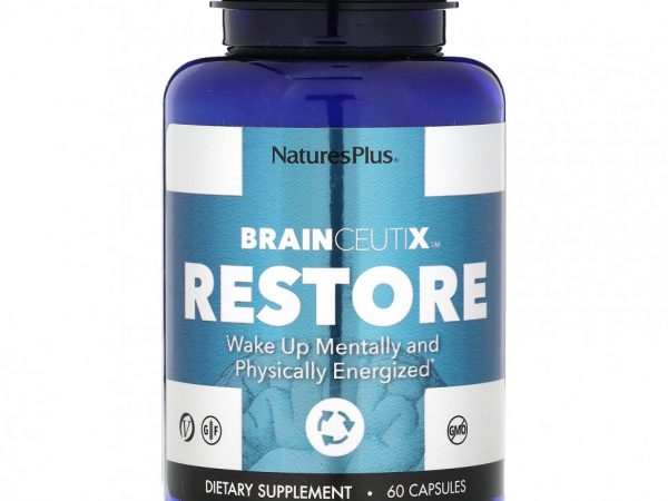 NaturesPlus, BrainCeutix Restore, 60 капсул