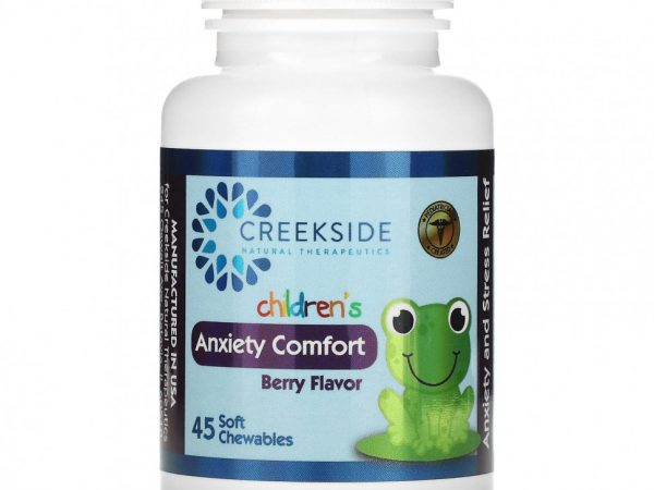 Creekside Natural Therapeutics, Для детей, успокаивающее средство с ягодами, 45 мягких жевательных таблеток