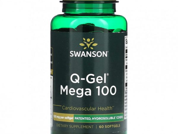 Swanson, Q-Gel Mega 100, 100 мг, 60 мягких таблеток
