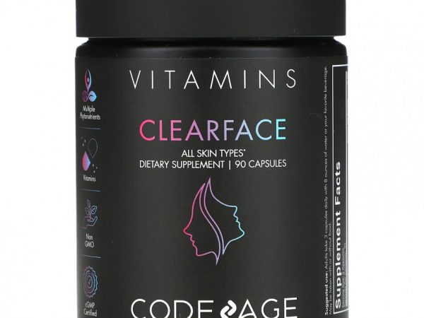 Codeage, Vitamins, Clearface`` 90 капсул