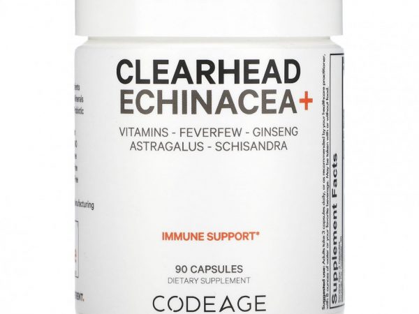 Codeage, Clearhead Echinacea +, 90 капсул