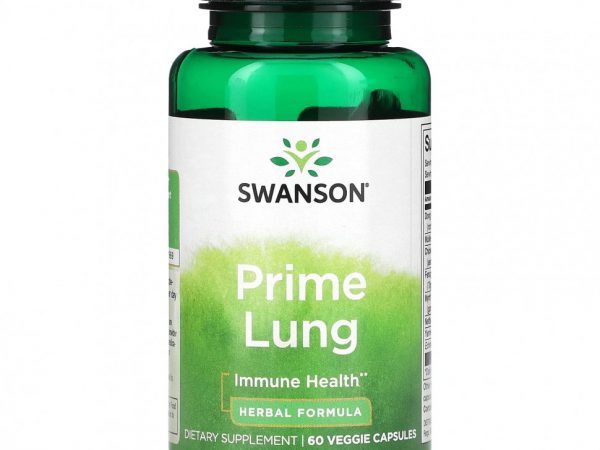 Swanson, Prime Lung, 60 растительных капсул