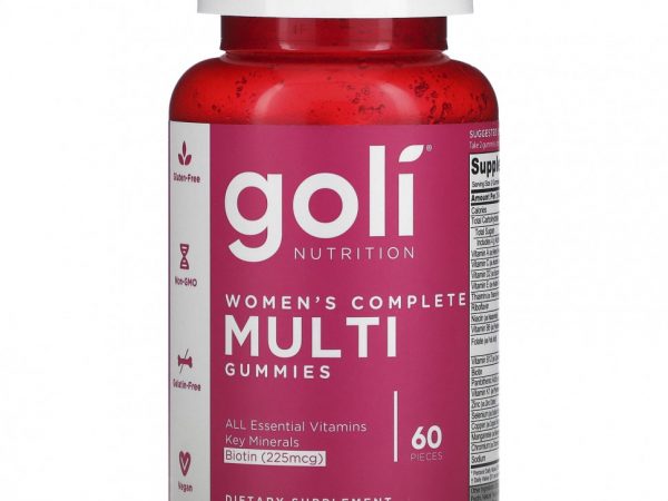 Goli Nutrition, Women's Complete Multi Gummies, 60 Pieces