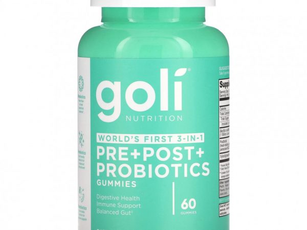 Goli Nutrition, Пробиотики до и после приема, 60 жевательных таблеток