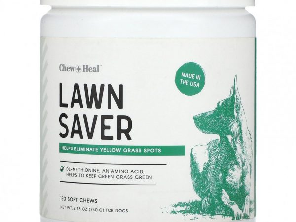 Chew + Heal, Lawn Saver, для собак, 120 жевательных таблеток, 240 г (8,46 унции)