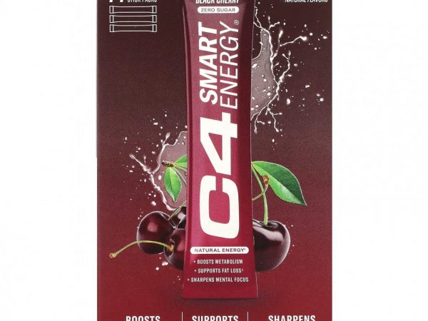 Cellucor, C4, Smart Energy, черная вишня, 14 пакетиков по 4,1 г (0,14 унции)
