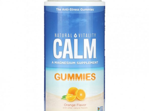 Natural Vitality, CALM, добавка с магнием, апельсин, 120 жевательных таблеток