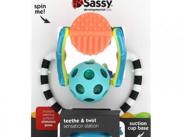 Sassy, Развивающие игрушки, Teeth & Twirl, Sensation Station, от 6 месяцев, 1 штука