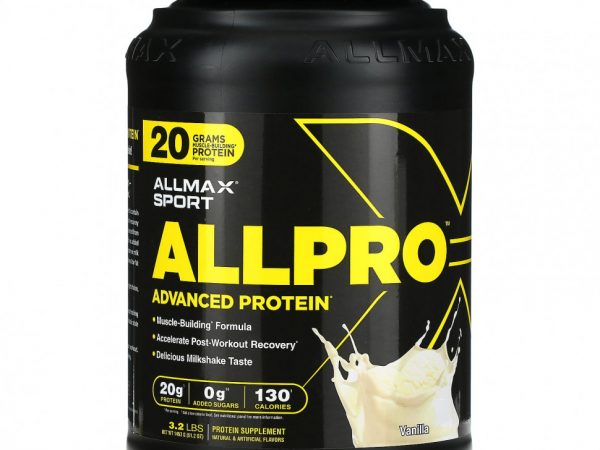 ALLMAX, Sport, ALLPRO Advanced Protein, ваниль, 1453 г (3,2 фунта)