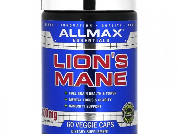 ALLMAX, Львиная грива, 300 мг, 60 вегетарианских капсул