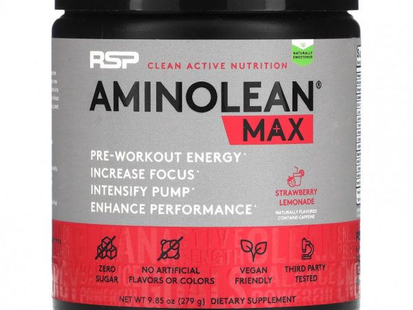 RSP Nutrition, AminoLean Max, клубничный лимонад, 279 г (9,85 унции)