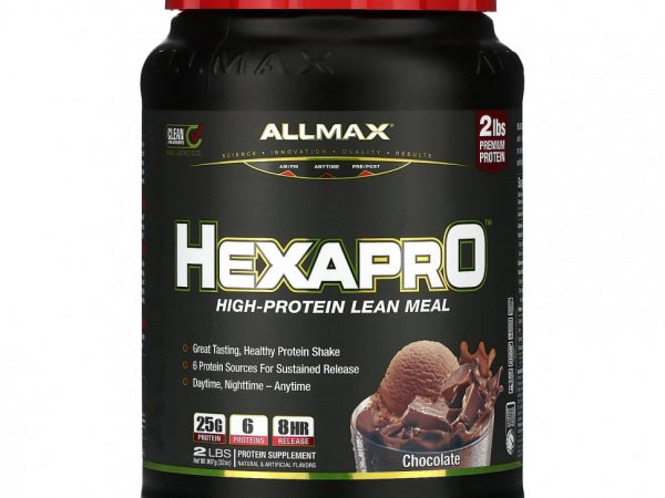 ALLMAX, Hexapro, постная еда с высоким содержанием белка, шоколад, 907 г (2 фунта)