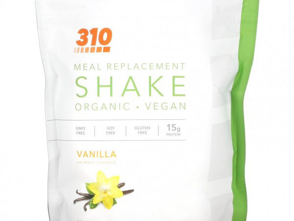310 Nutrition, Органический заменитель еды, ваниль, 406 г (14,3 унции)