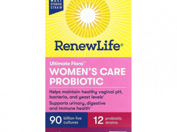 Renew Life, Пробиотик для женщин, 60 вегетарианских капсул
