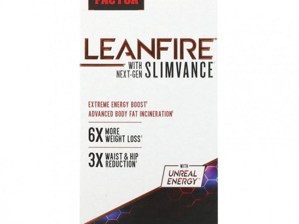 Force Factor, LeanFire с продуктом Slimvance нового поколения, 60 капсул