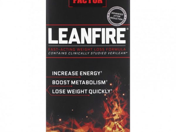 Force Factor, LeanFire, формула для быстрого снижения веса, 30 растительных капсул