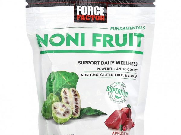 Force Factor, Fundamentals, фрукты нони, яблоко и ягоды, 30 жевательных таблеток