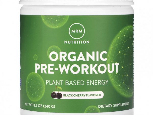 MRM Nutrition, Органический предтренировочный продукт, черная вишня, 240 г (8,5 унции)