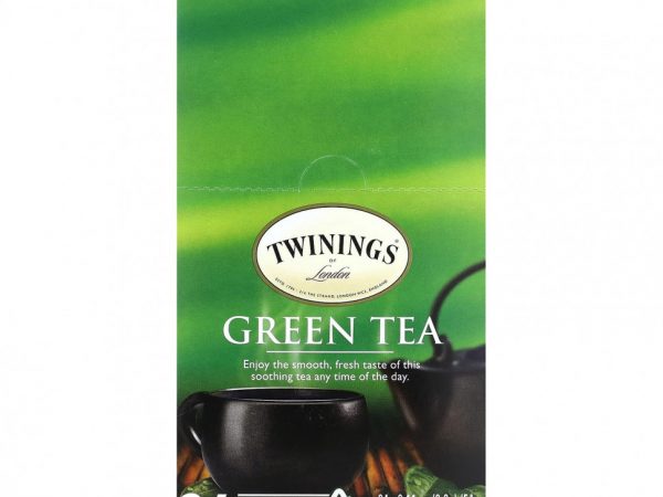 Twinings, Зеленый чай, 24 чашки, по 3 г (0,11 унции)