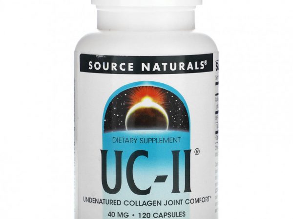 Source Naturals, UC-II, 40 мг, 120 капсул