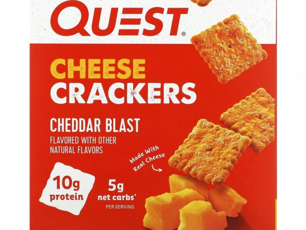 Quest Nutrition, Сырные крекеры, чеддер, 4 пакетика по 30 г (1,06 унции)