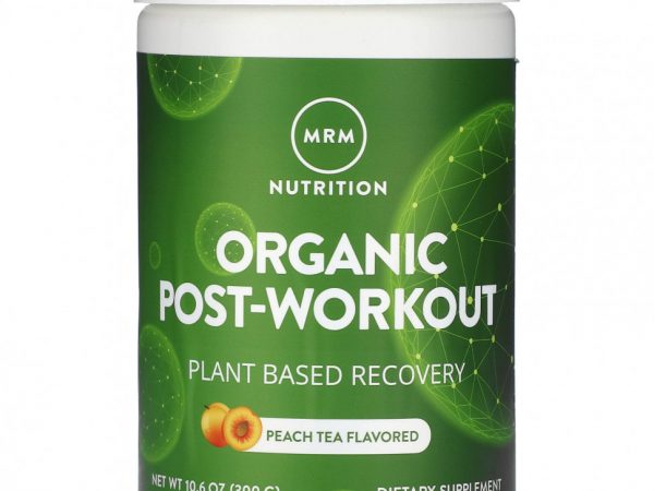 MRM Nutrition, Органический после тренировки, персиковый чай, 300 г (10,6 унции)