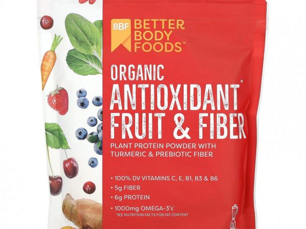BetterBody Foods, Органический антиоксидант из фруктов и клетчатки с куркумой, 360 г (12,7 унции)