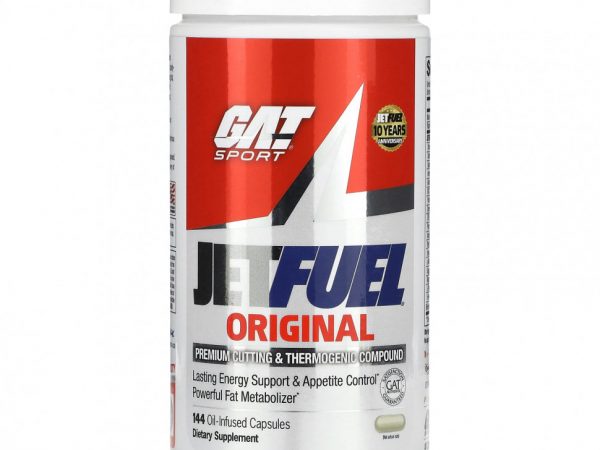 GAT, JetFUEL Original, 144 масляные капсулы