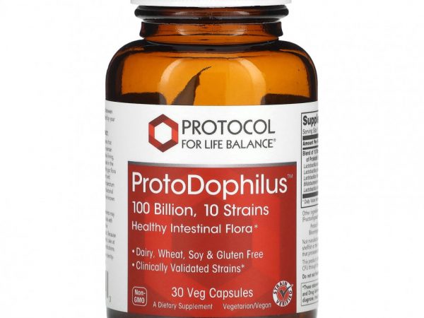 Protocol for Life Balance, ProtoDophilus, 100 млрд, 30 растительных капсул