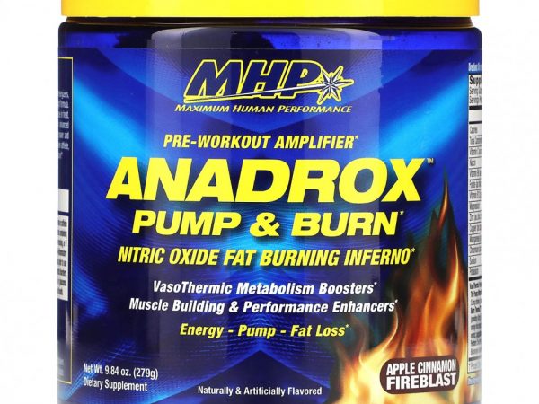 MHP, Anadrox Pump & Burn, предтренировочный усилитель, яблочно-коричный крем, 279 г (9,84 унции)