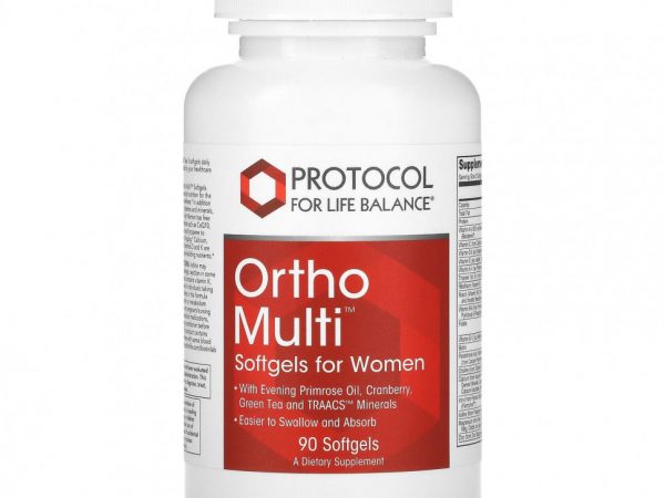 Protocol for Life Balance, Ortho Multi для женщин, 90 мягких таблеток